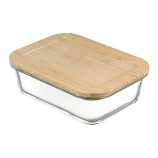 Контейнер для запекания и хранения Eco Store с крышкой из бамбука, 1050 мл
