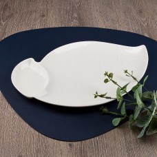 Блюдо сервировочное "Маршмеллоу" 38,5*23,5*2см. (min5) (фарфор) (транспортная упаковка)
