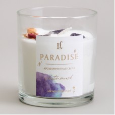 СВЕЧА АРОМАТИЗИРОВАННАЯ В СТАКАНЕ "PARADISE" WHITE MUSK 8*9 СМ МАЛ.= 9ШТ.